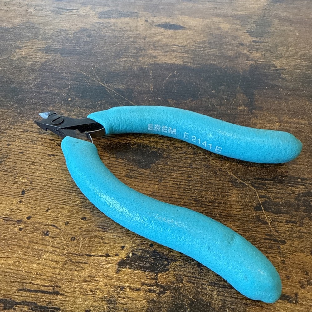 Erem E2141E Precision Cutter Swiss Made NOS Full Flush Nipper Accu-Lite Blue